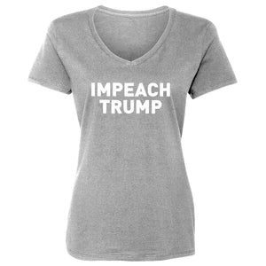Womens IMPEACH TRUMP Vneck T-shirt