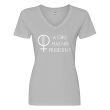 Womens A Girl Has No President Vneck T-shirt