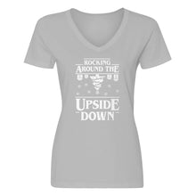 Womens Rocking Around the Upside Down V-Neck T-shirt