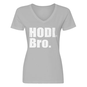 Womens HODL Bro Vneck T-shirt