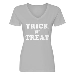 Womens Trick or Treat V-Neck T-shirt