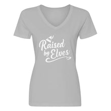 Womens Raised by Elves V-Neck T-shirt