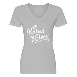Womens Raised by Elves V-Neck T-shirt