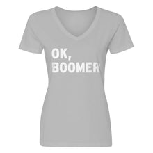 Womens Ok, Boomer V-Neck T-shirt
