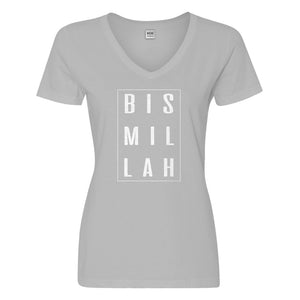 Womens Bismillah Vneck T-shirt