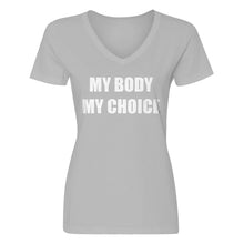 Womens My Body My Choice V-Neck T-shirt