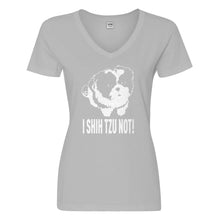 Womens I Shih Tzu Not Vneck T-shirt