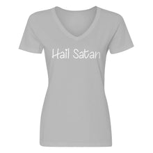 Womens Hail Satan V-Neck T-shirt
