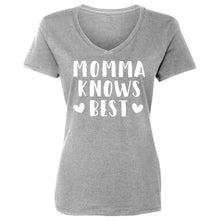 Womens Momma Knows Best Vneck T-shirt