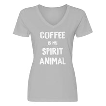 Womens Coffee is my Spirit Animal V-Neck T-shirt