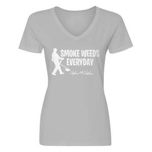 Womens Smoke Weeds Everyday V-Neck T-shirt