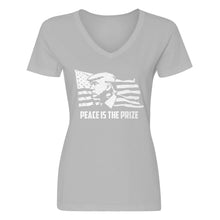Womens Peace is the Prize Vneck T-shirt
