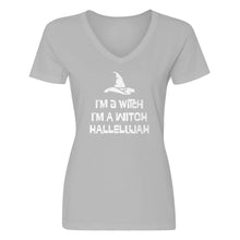 Womens Im a Witch Hallelujah V-Neck T-shirt