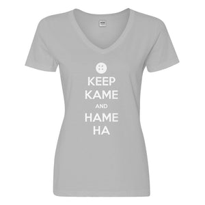 Womens Keep Kame and Hame Ha Vneck T-shirt