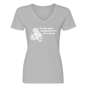 Womens It's the Most Wonderful Time for a Beer V-Neck T-shirt