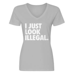 Womens Just Look Illegal Vneck T-shirt
