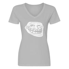 Womens Trollface V-Neck T-shirt