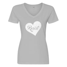 Womens Resist Heart Vneck T-shirt