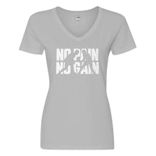Womens No Pain No Gain Vneck T-shirt