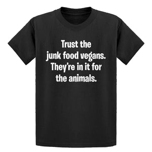 Youth Junk Food Vegans Kids T-shirt