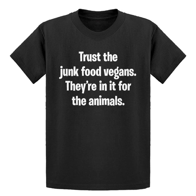 Youth Junk Food Vegans Kids T-shirt