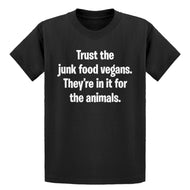Youth Junk Food Vegans Kids T-shirt