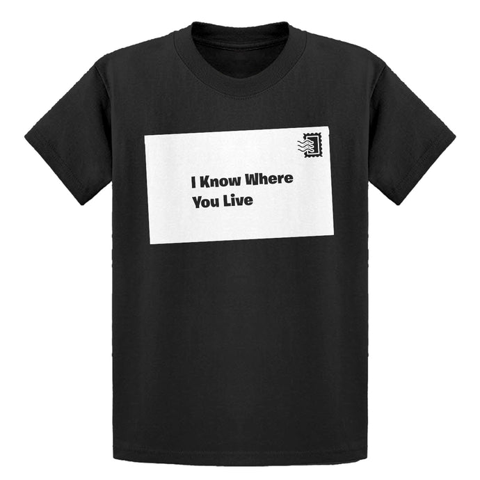 Youth I Know Where You Live Kids T-shirt
