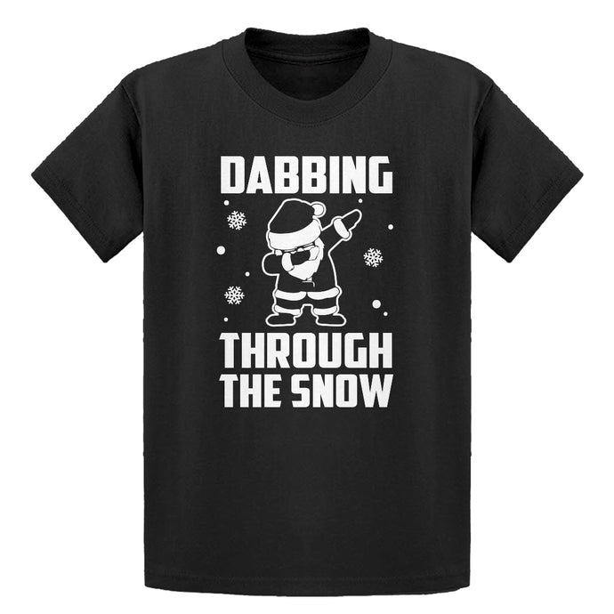 Youth Dabbing through the Snow Kids T-shirt