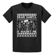 Youth Dear Santa It Wasn't Me Kids T-shirt
