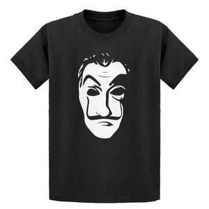 Youth Salvador Dali Face Heist Mask Kids T-shirt