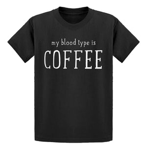Youth My Blood Type is Coffee Kids T-shirt