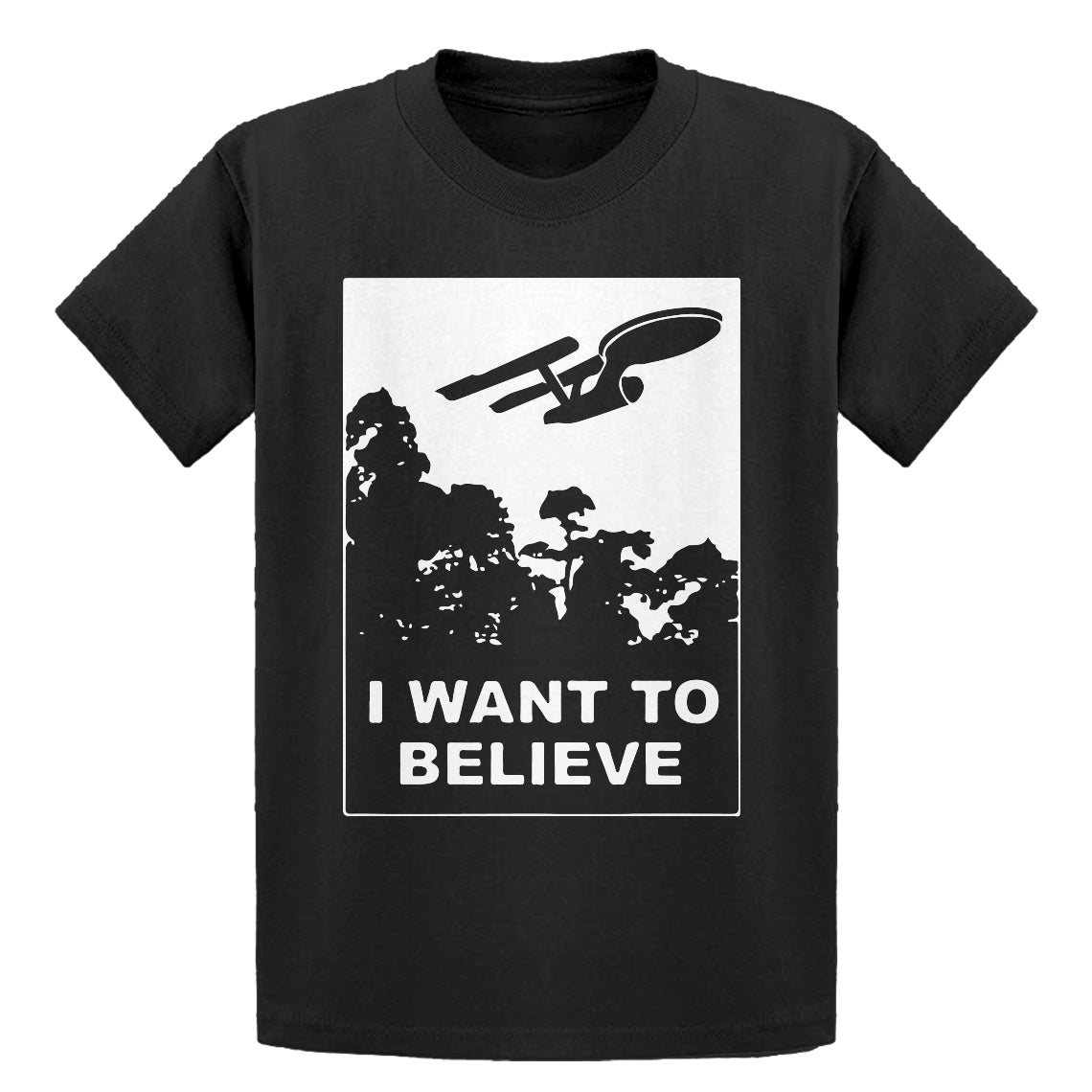 Youth I Want to Believe Space Ship Kids T-shirt