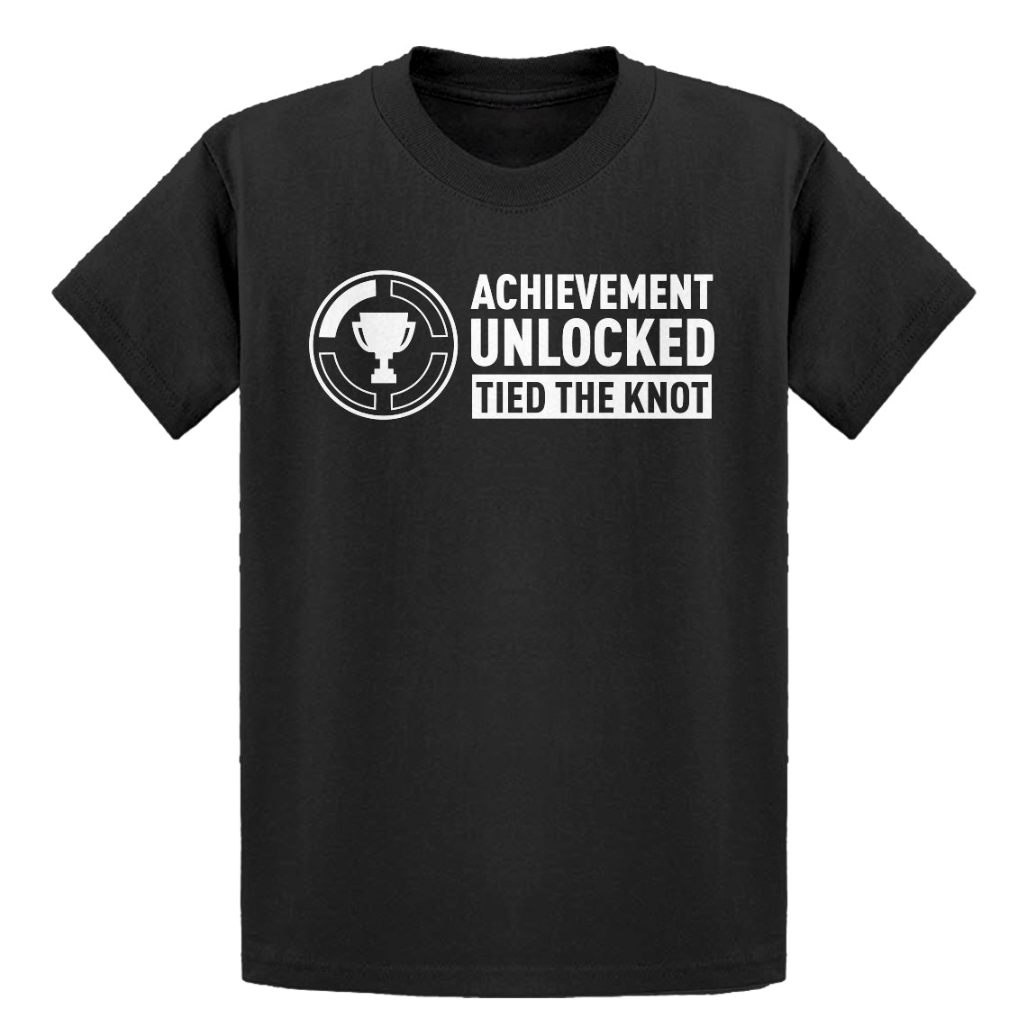 Youth Achievement Unlocked Tied the Knot Kids T-shirt
