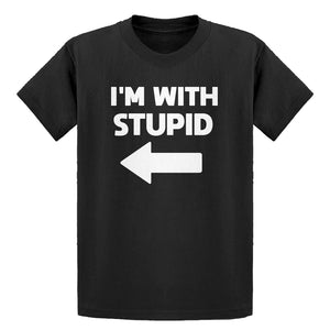 Youth I'm With Stupid Left Kids T-shirt