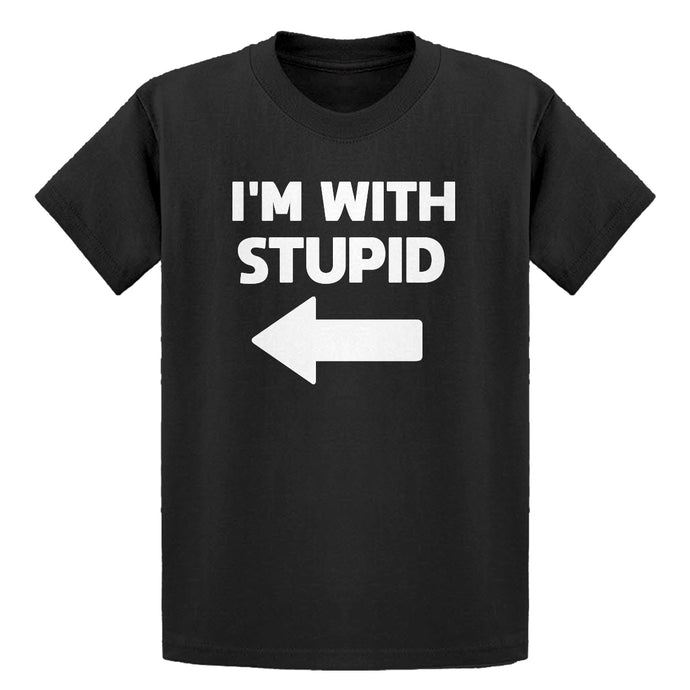 Youth I'm With Stupid Left Kids T-shirt