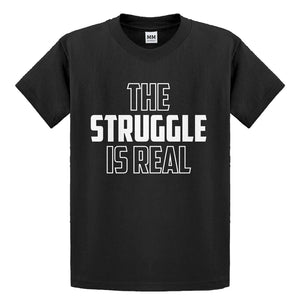 Youth The Struggle is Real Kids T-shirt