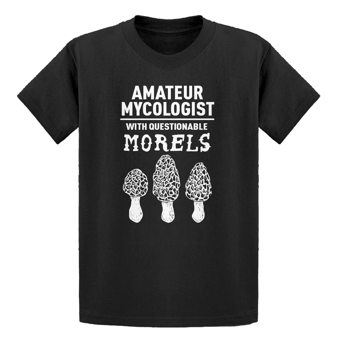 Youth Questionable Morels Kids T-shirt