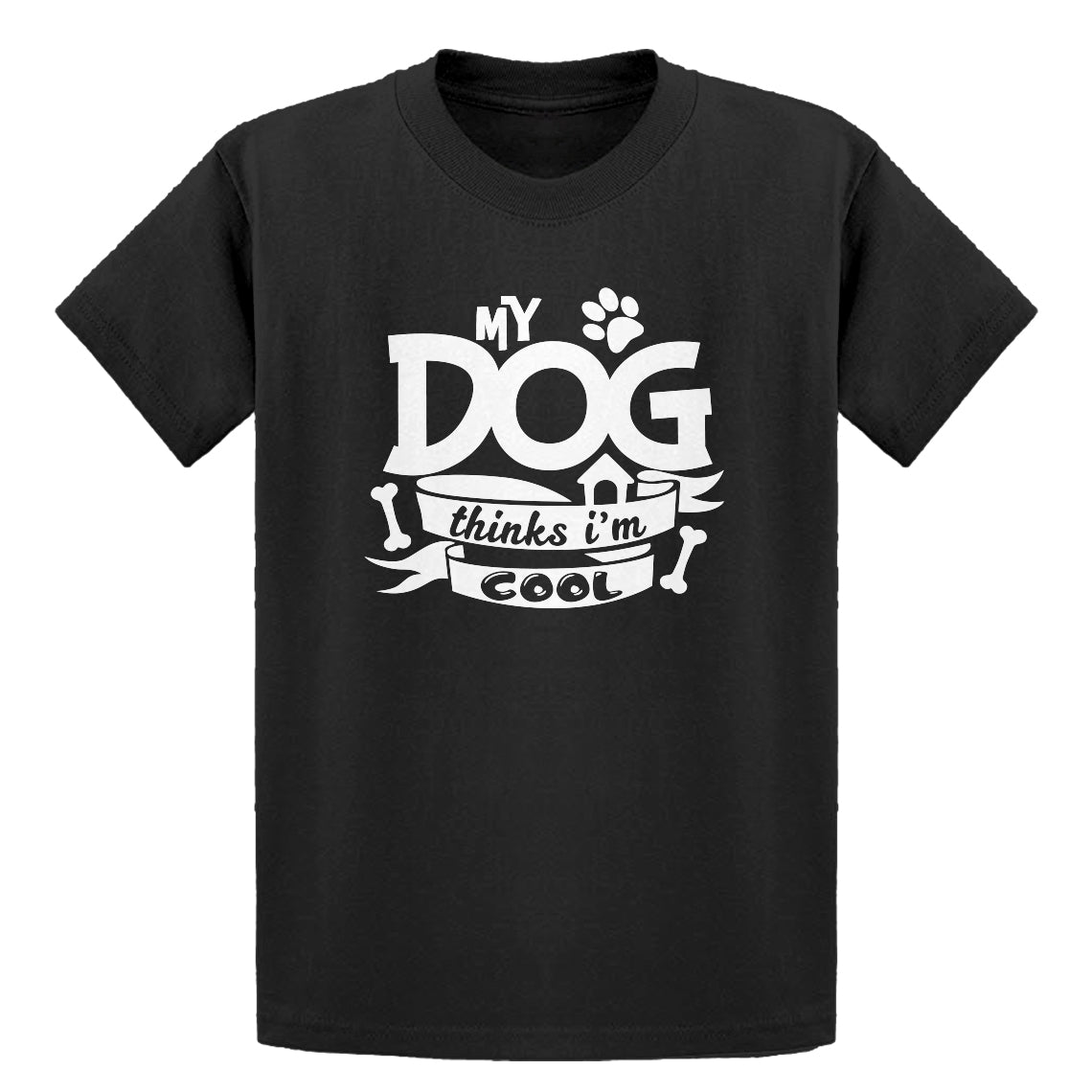 Youth My Dog Thinks I'm Cool Kids T-shirt