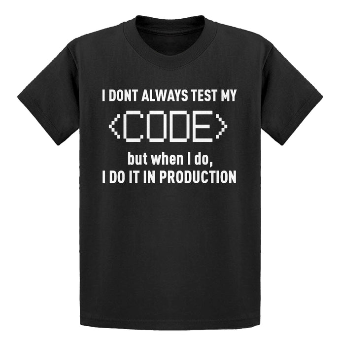 Youth I Dont Always Code Kids T-shirt