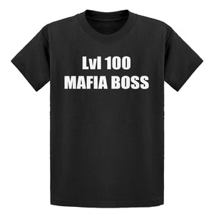 Youth Lvl 100 Mafia Boss Kids T-shirt