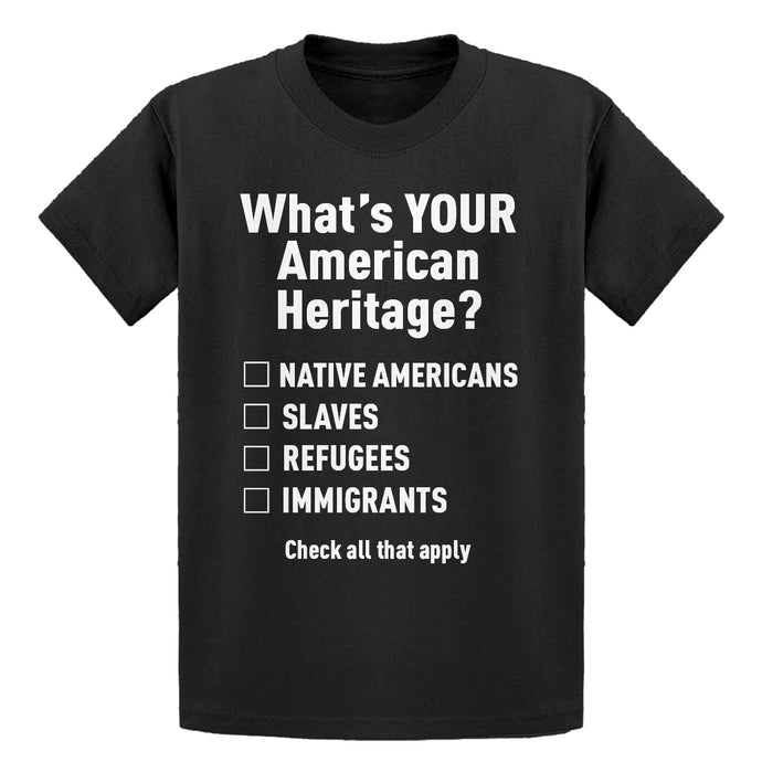 Youth What's Your Heritage? Kids T-shirt