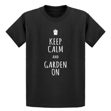 Youth Keep Calm and Garden On Kids T-shirt