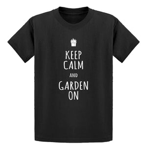 Youth Keep Calm and Garden On Kids T-shirt