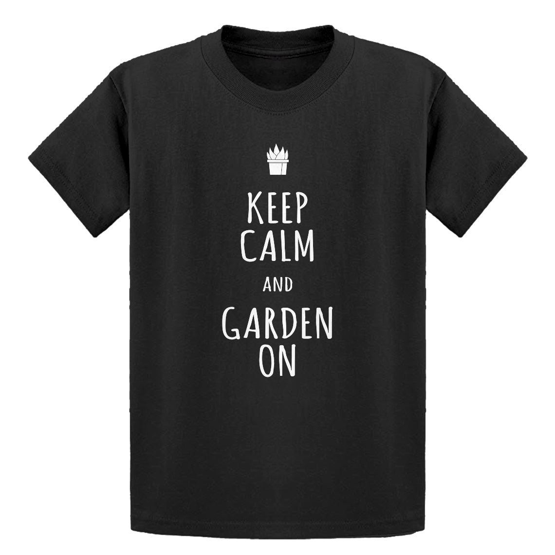 Youth Keep Calm and Garden On Kids T-shirt