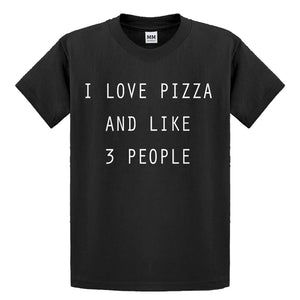 Youth I Love Pizza and like 3 People Kids T-shirt