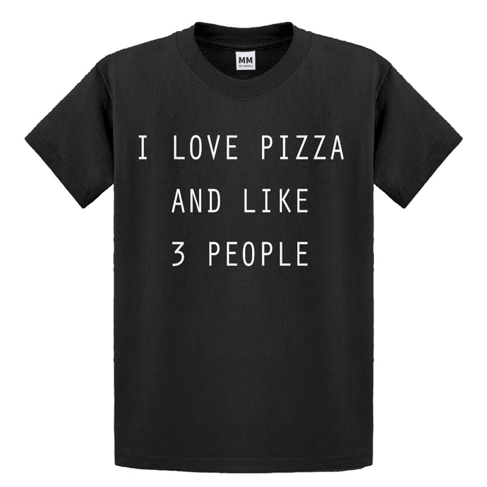 Youth I Love Pizza and like 3 People Kids T-shirt