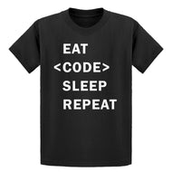 Youth Eat Code Sleep Repeat Kids T-shirt