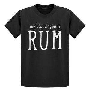Youth My Blood Type is Rum Kids T-shirt