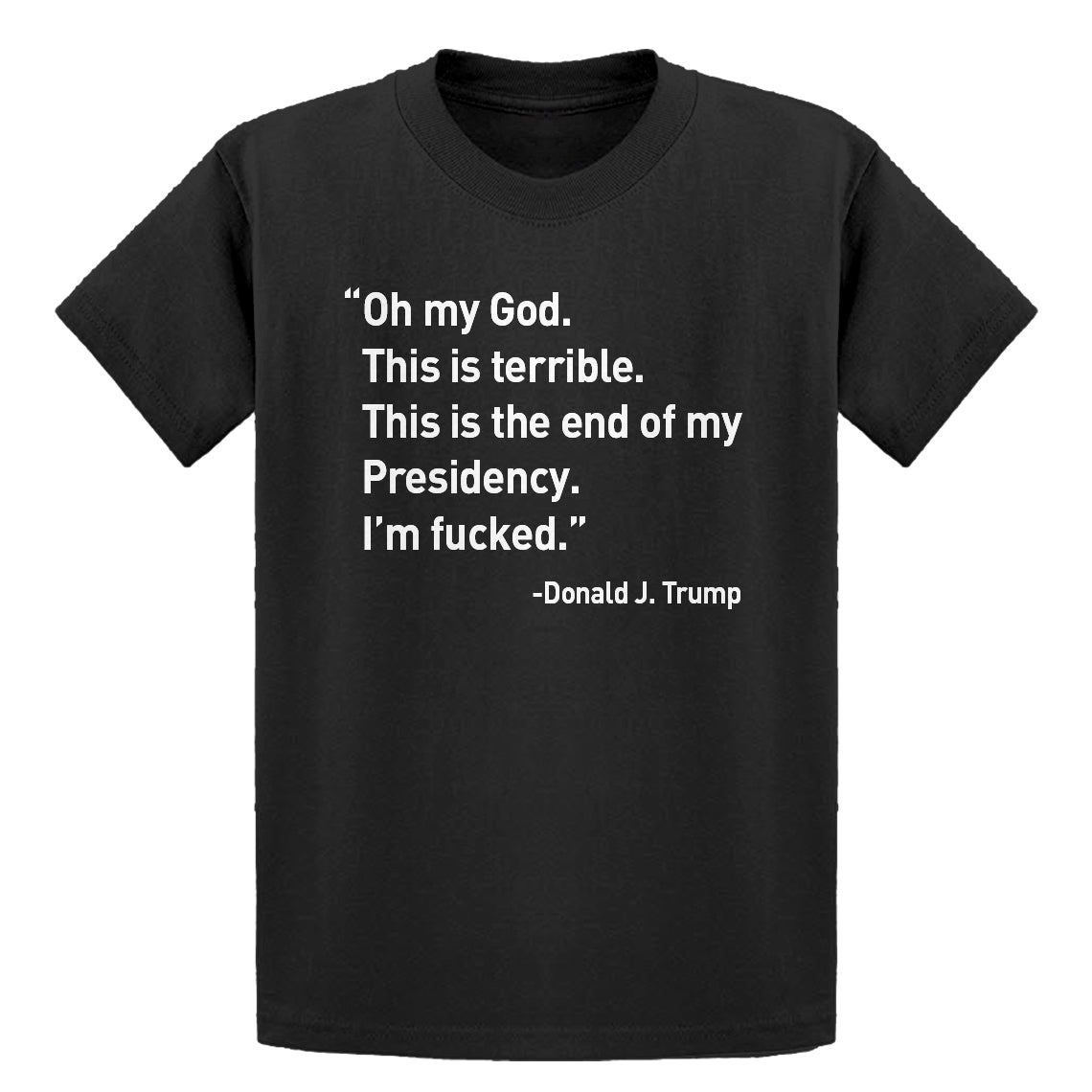 Youth This is the End of my Presidency Kids T-shirt