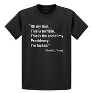 Youth This is the End of my Presidency Kids T-shirt
